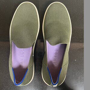 Rothys Green Slip On Sneakers, size 8